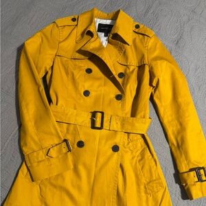 Banana Republic Yellow Trench Coat